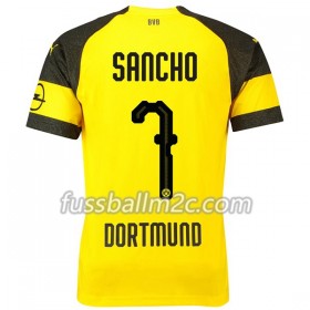 Fußballtrikots Borussia Dortmund Sancho 7 Heim Trikotsatz 2018-2019